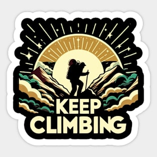 Keep Climbing t-shirt Sticker